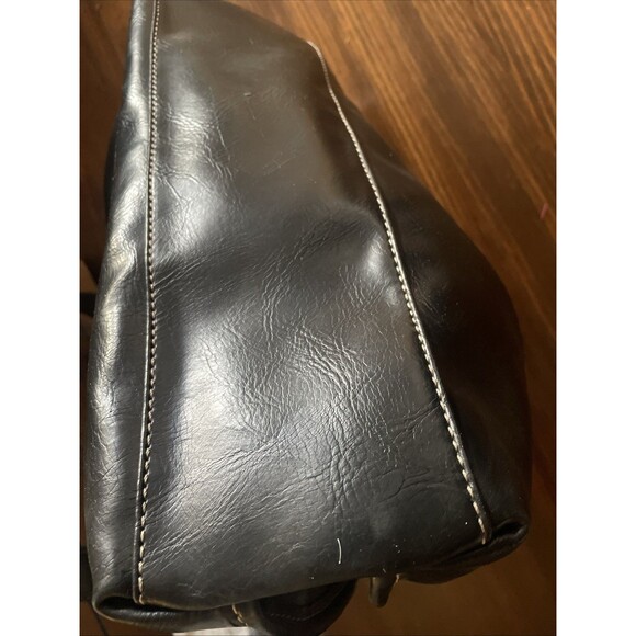 Nine & Co Black Snap Closure Large Shoulder Bag with Wide Strap Gently Used - Picture 12 of 12